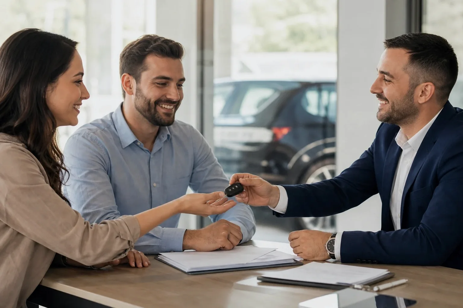 Profissional realizando a transferência de veículo em um despacho em Crato.